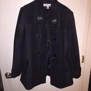 Plaid Wool Coat